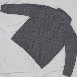 Grey braided Mango sweater